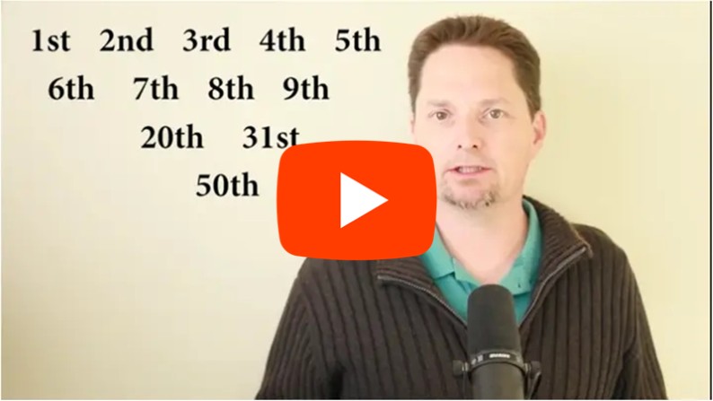 YouTube video for lesson 38